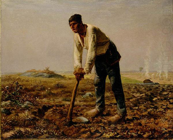 Man with a hoe, Jean-Franc Millet